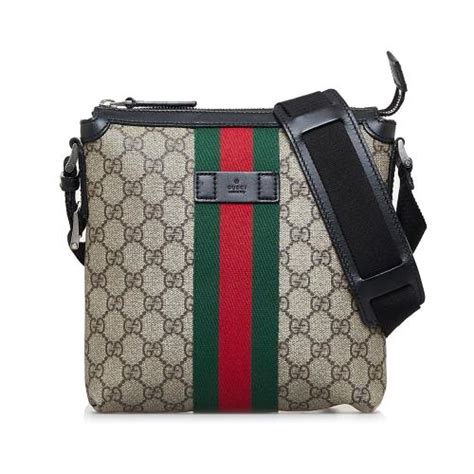 gucci supreme web crossbody|gucci nylon crossbody bag.